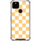 Yellow and White Checkerboard Google Pixel 5a 5G Clear Case